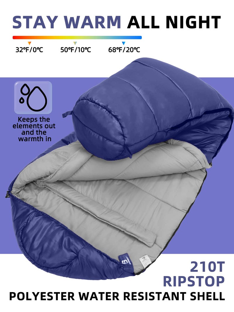 Bessport Mummy Sleeping Bag | 15-45 â„‰ Extreme 3-4 Season Sleeping Bag for Adults Cold Weatherâ€“ Warm and Washable, for Hiking Traveling & Outdoor Activities - Image 3
